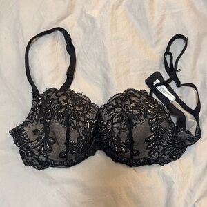 Le Mystère Black Lace Bra size 34D
